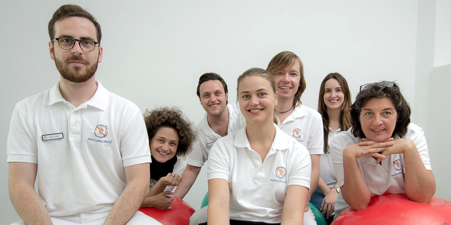 Praxis-Team der Physiotherapie Praxis mensana•med in Köln