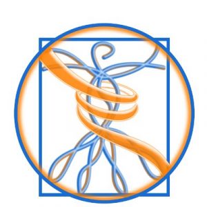 Grafische Darstellung der Logo der Philosophie der Physiotherapie Praxis mensana•med in Köln